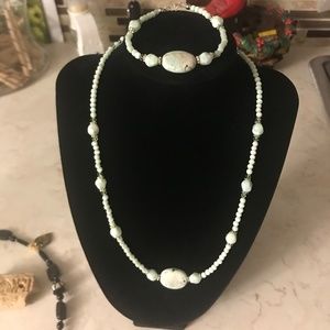 Amazonite Necklace and Bracelet set